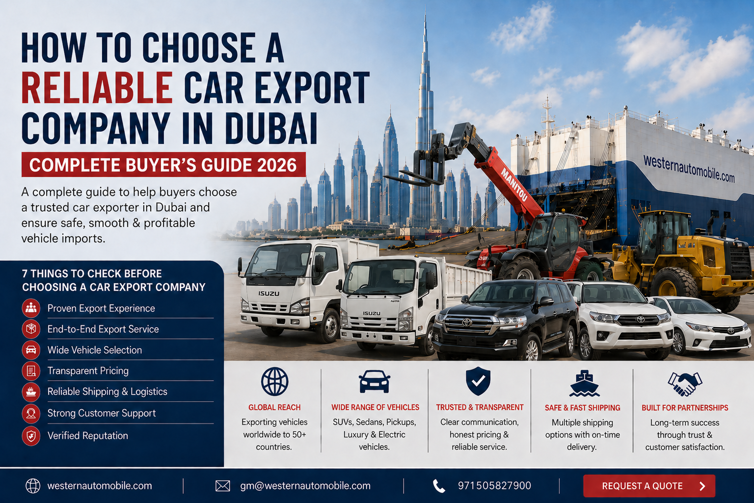 How to Choose a Reliable Car Export Company in Dubai